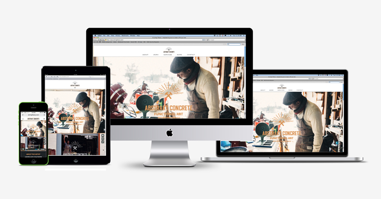 Artisan website - Abstrakt Concrete