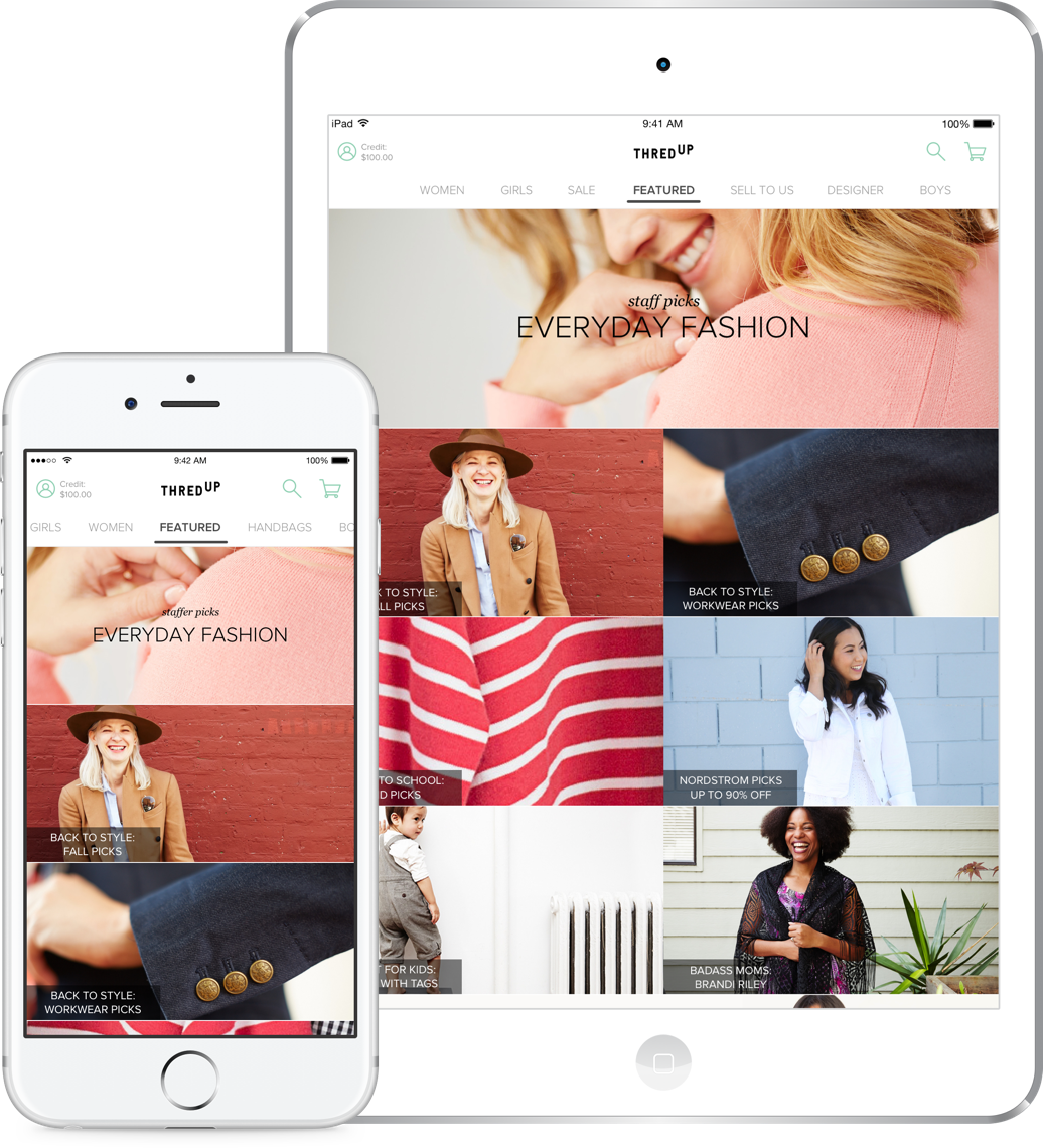 thredUP App Design by Chevail Alexander
