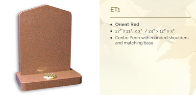 orient red headstone