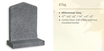 Millennium Grey Headstone