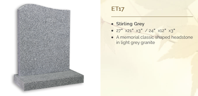 Stirling Grey Headstone