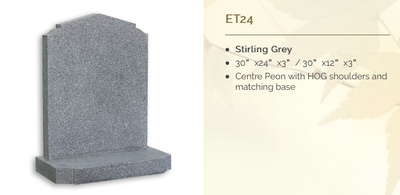 stirling grey headstone