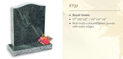royal green headstone
