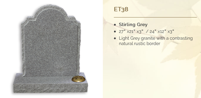 stirling grey headstone