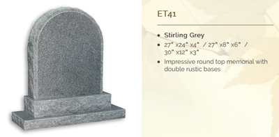 stirling grey headstone