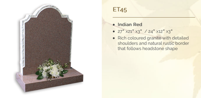 indian red headstone