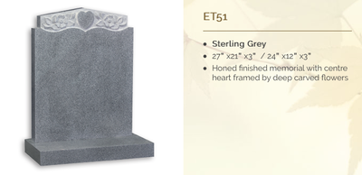 stirling grey headstone