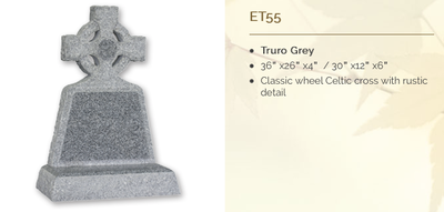 truro grey headstone