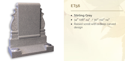stirling grey headstone