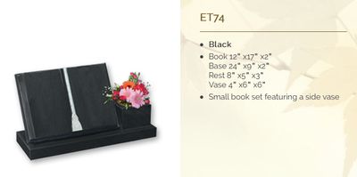 black headstone