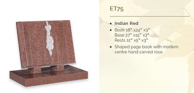 indian red headstone