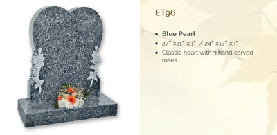 blue pearl headstone