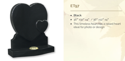 black headstone