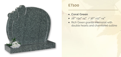 coral green headstone