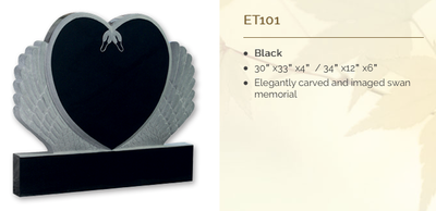 black headstone