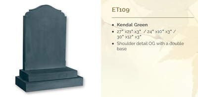 kendal green headstone