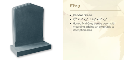 kendal green headstone