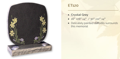 crystal grey headstone