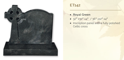 royal green headstone