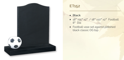 black headstone