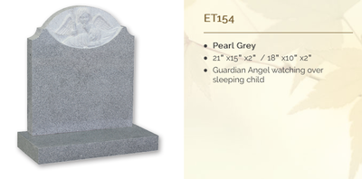 pearl grey headstone