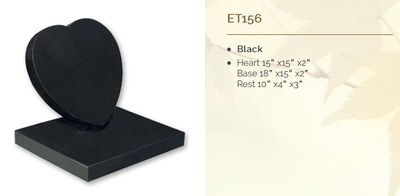 black headstone