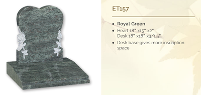 royal green headstone