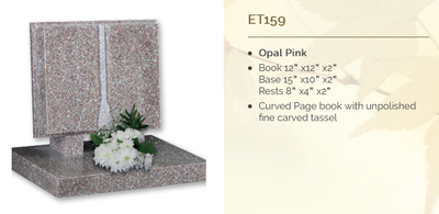 opal pink headstone
