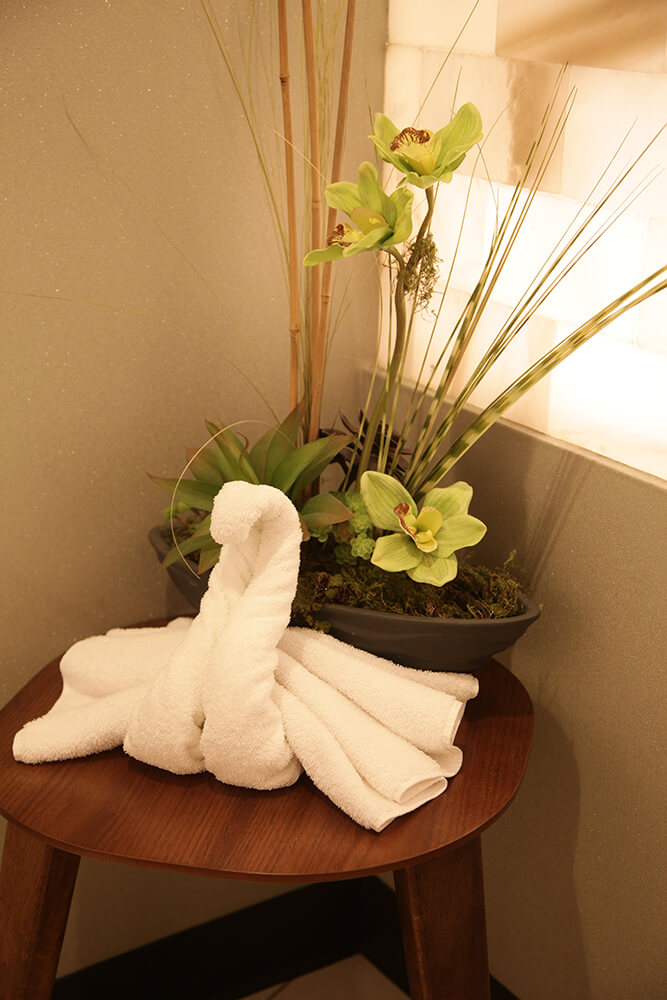 The Spa also offers steam showers and saunas in both men’s and women’s locker rooms. (Photo: Marc Rains)