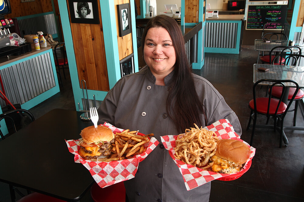 Executive chef and owner Brandy Adkins' love of home-cooking mixed with her chef’s training has resulted in one of the best burger joints in Green Country. (Photo: Marc Rains)