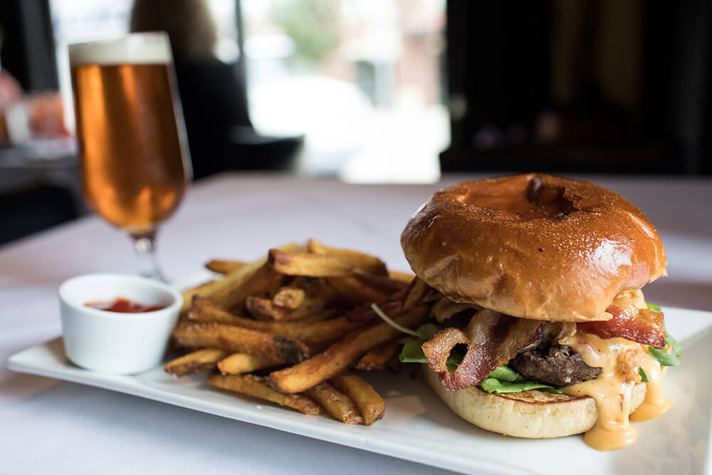 Like everything about PRHYME, the burgers at this downtown steakhouse are exceptional thanks in part to USDA prime beef ground fresh daily in-house. (Photo: Valerie Grant)
