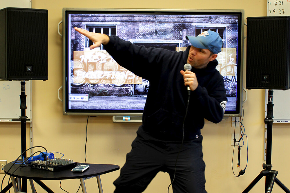 Simon MacFarlane is one of those teachers who make learning fun while teaching one of the most difficult subjects of all: math. (Photo: Chelsi Fisher)