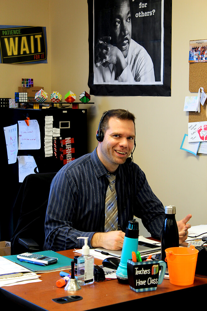 When MacFarlane was growing up in Nuremberg, Germany, he knew early on that he would be a teacher. (Photo: Chelsi Fisher)