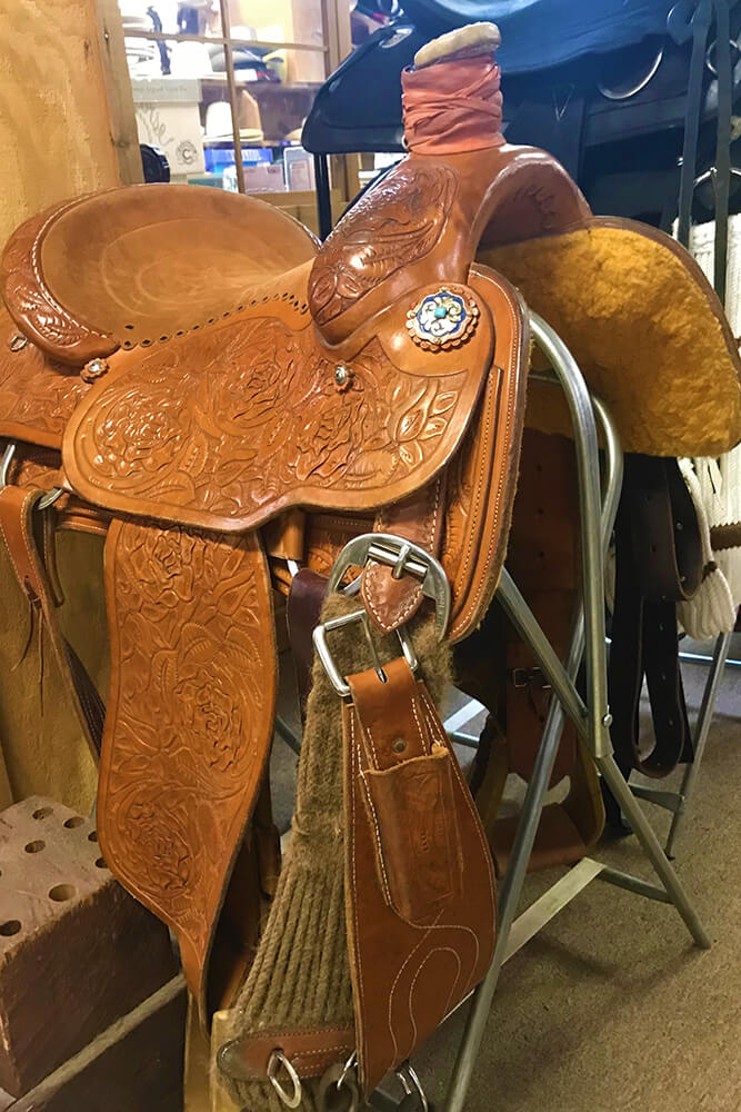 For third generation saddlemakers Bret and Greg Mock of Sand Springs, the start of any custom build begins with a discussion about what type of riding a client does. (Photo: Jennifer Zehnder)