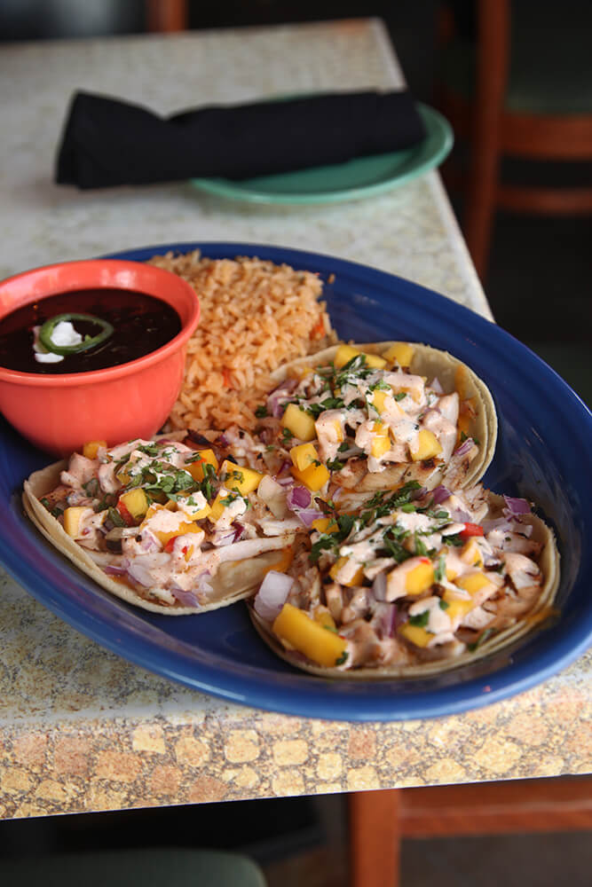 Tropical Chicken Tacos (Photo: Marc Rains)
