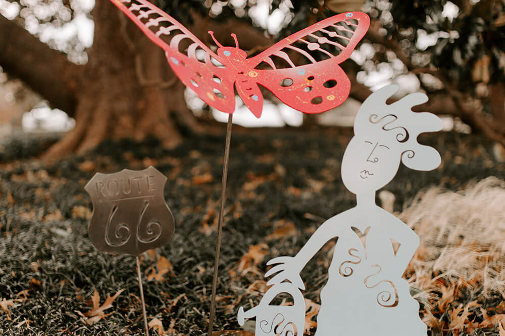 Over 20 years ago, artist Lisa Regan began creating commissioned art for people’s gardens, gates for their homes, and custom pieces for businesses and nonprofits. (Photo: Sarah Eliza Roberts)