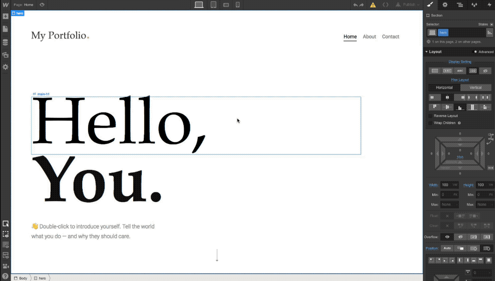 Uncommon template landing page