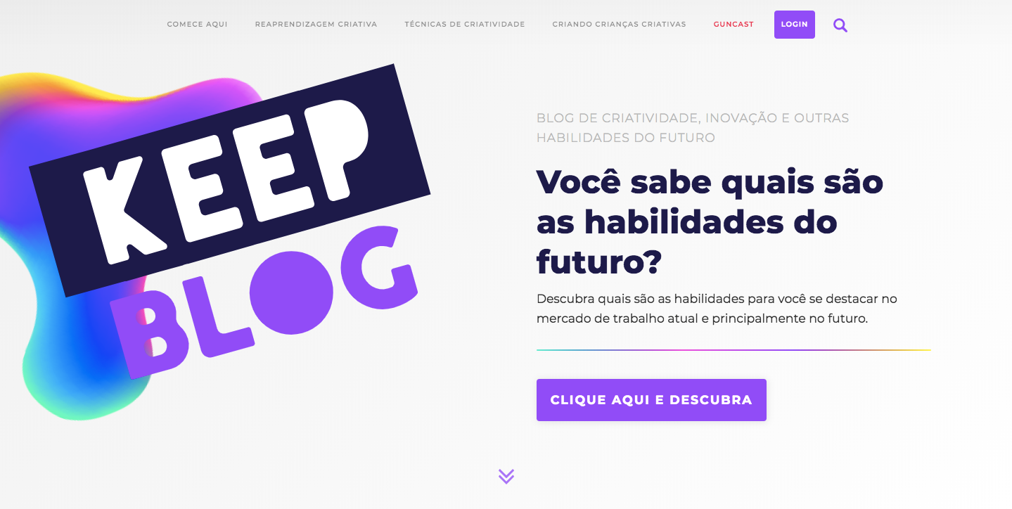 Keep Learning School homepage.