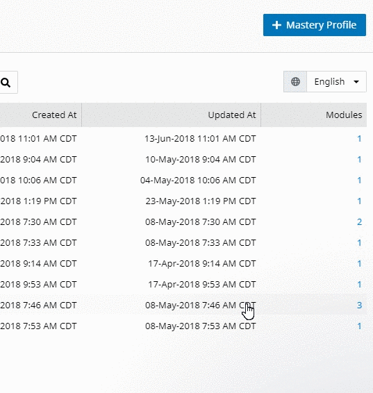 Gif: Multilingual options dropdown - Intro to OttoLearn's Content Studio - OttoLearn Microlearning