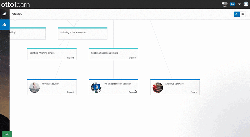 Gif: Example of editing an activity with a live preview - Intro to OttoLearn's Content Studio - OttoLearn Adaptive Learning