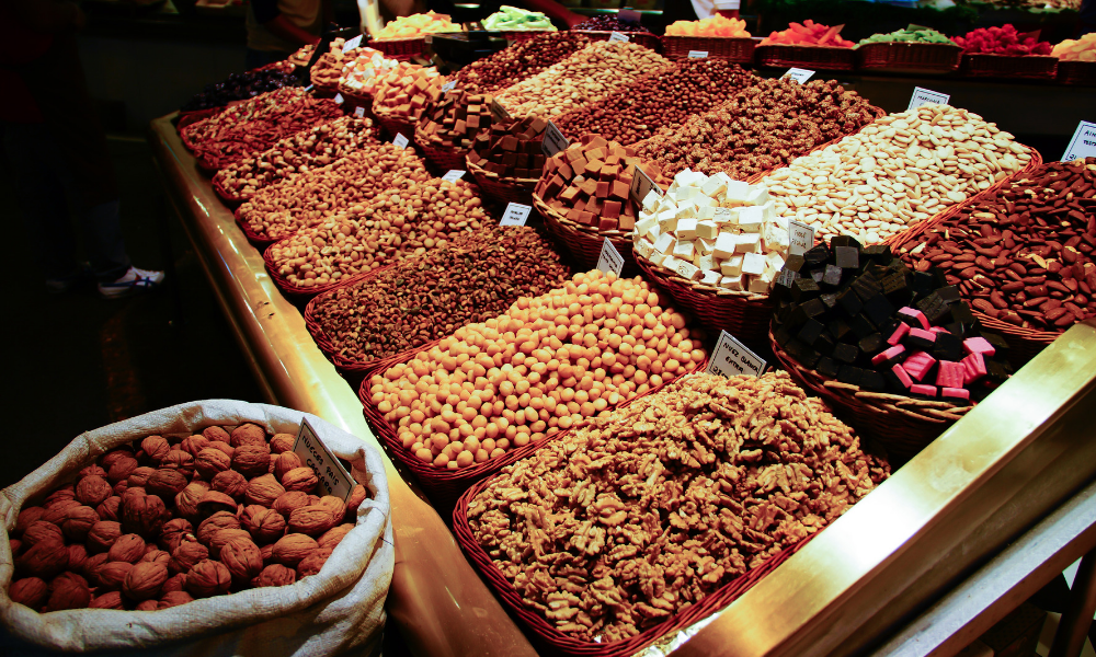 various nuts