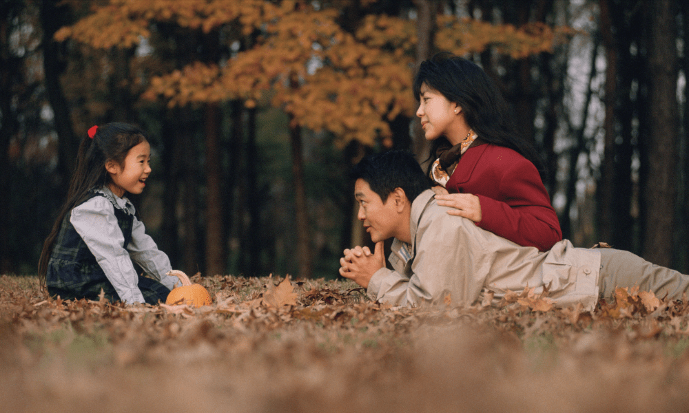 Family outside