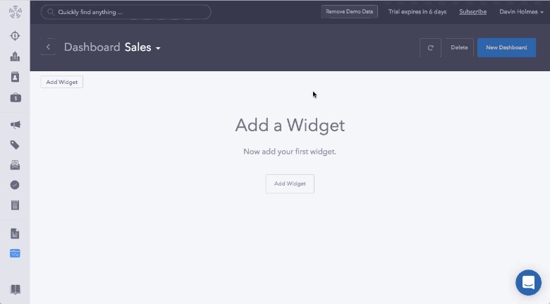 Customizing Dashboard Properties
