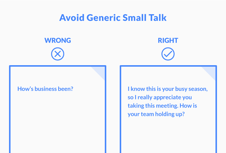A Friendly Opener to Build Rapport