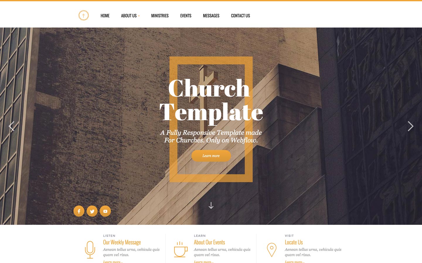 church religion html5 responsive website template