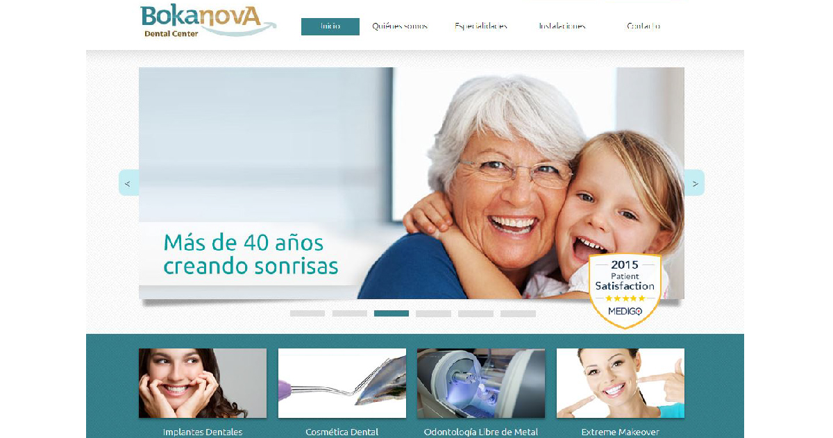 pagina web clinica dental