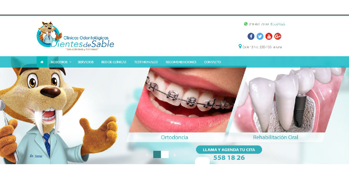 sitio web odontologia