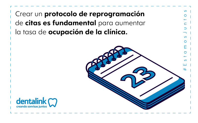 protoloco para reprogramar cita dental