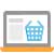 virtualization icon blue circle with blue and white globe