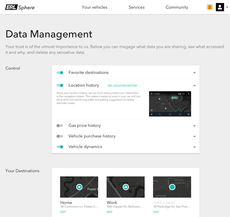 A data management portal